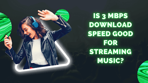 Is 3 Mbps download speed fast for music streaming?