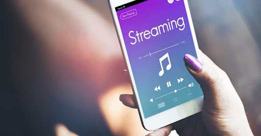 Streaming music requires fewer download speeds than video