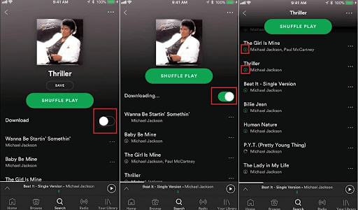 You can download songs from Spotify
