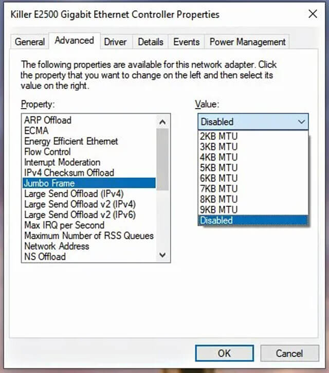 Optimize your network adapter for Fortnite