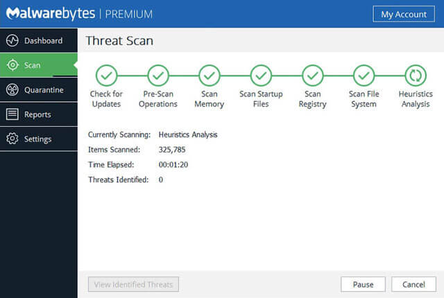 Remove or quarantine all the infected files