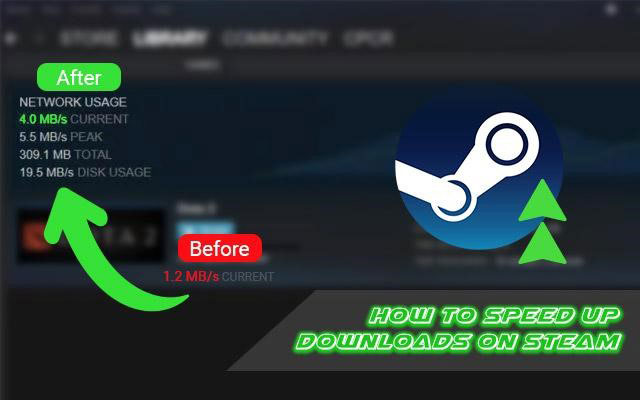 How to speed up downloads on Steam?