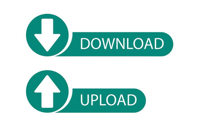 Download and upload are different