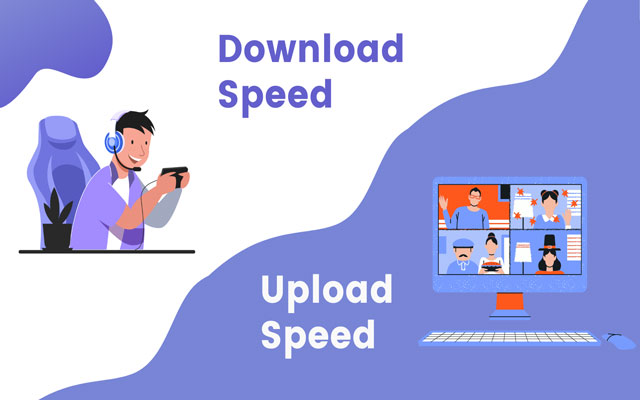 What does download and upload speed mean?