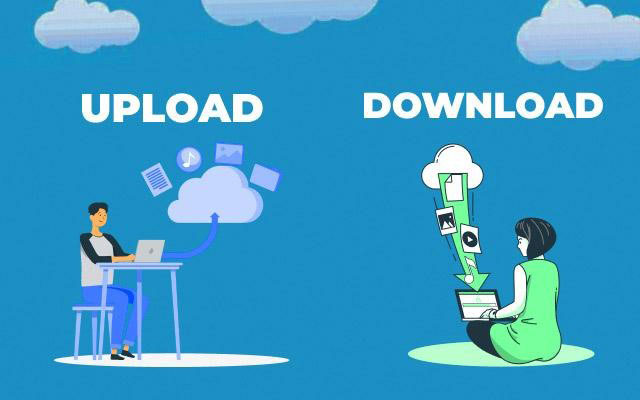 What is the difference between upload and download speed?