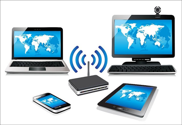 Multiple devices using the network