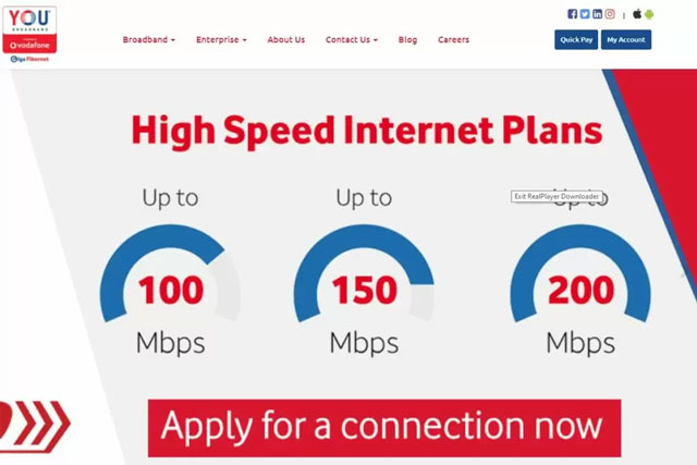 Update internet speed 