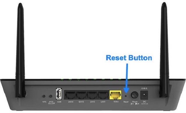 Factory reset modem