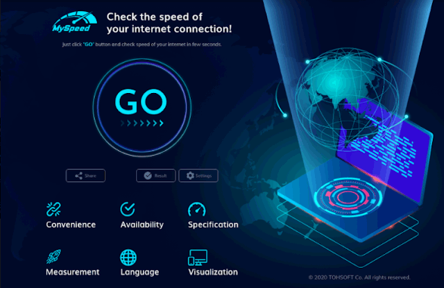 Speed check Internet