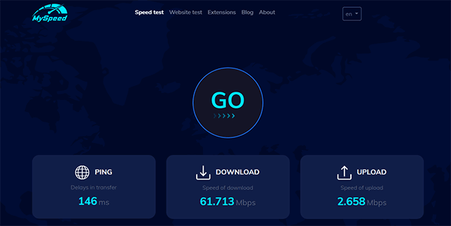 broadband speed test google