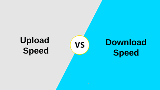 Upload vs download speed