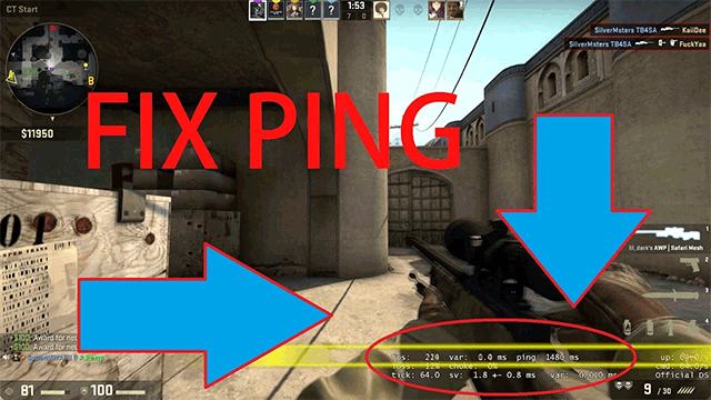 How to reduce ping in CS GO