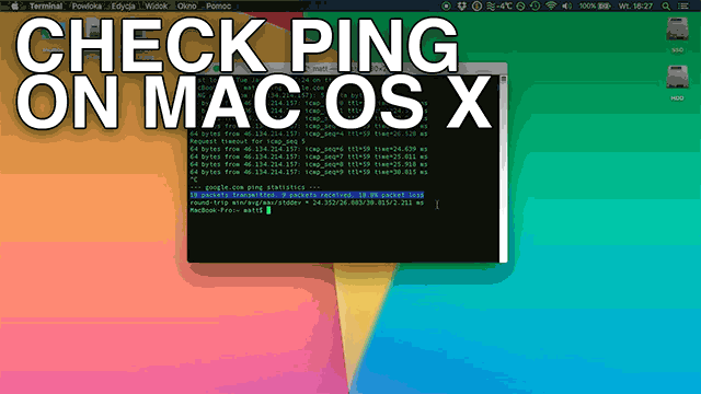 How to test ping on mac