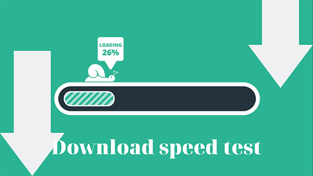 Internet download speed test