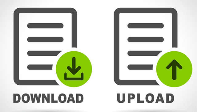 Download vs upload speed