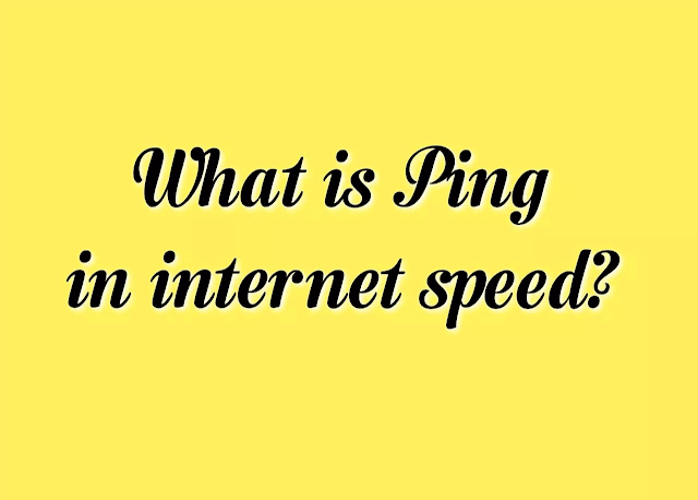 Ping on speed test