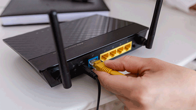 Using a wired connection