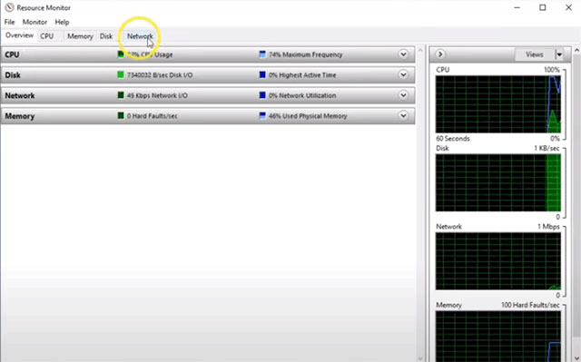 Select Network Section