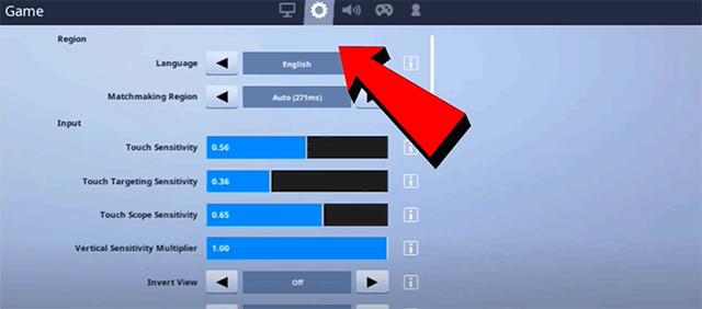 Navigate the game menu and click the Settings