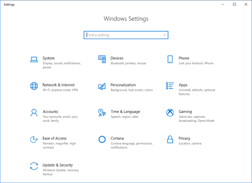 Settings -> Network & Internet