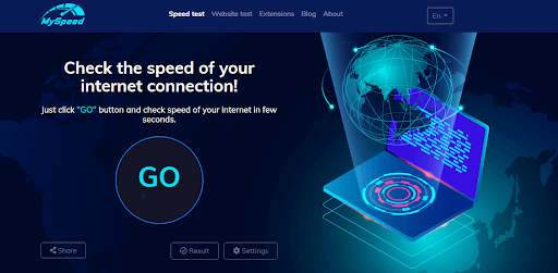 Use MySpeed to check your internet speed on Mac and Windows online  