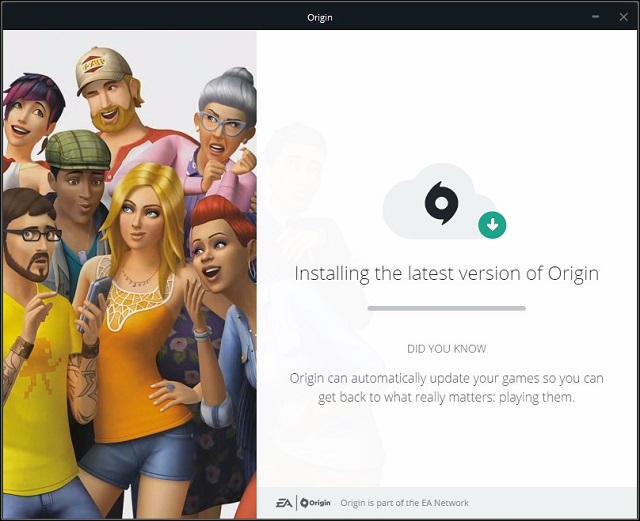 Installing the latest version of Origin will boost Origin downloads speed