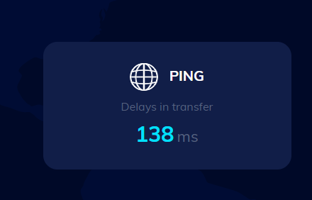 Ping rate is measured in ms (milliseconds)