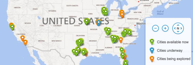 AT&T wifi coverage map