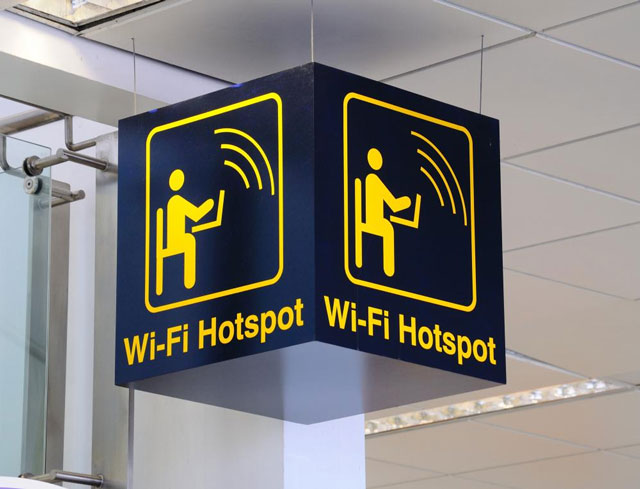 You can consider using free WiFi hotspots