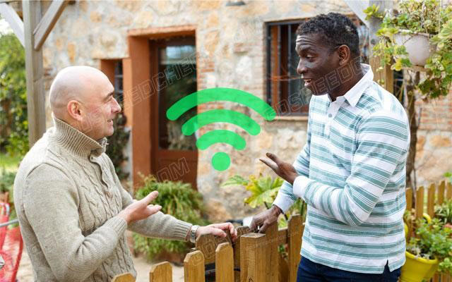 Your neighbors may ask for a network sharing