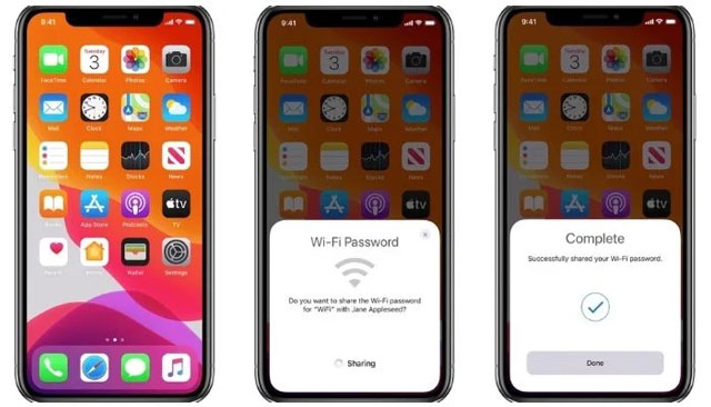 Sharing WiFi on iPhone is easy