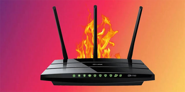 Be careful of a hot router