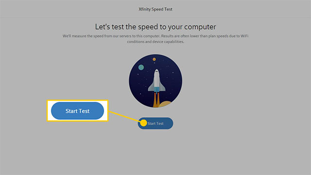 Xfinity speed test