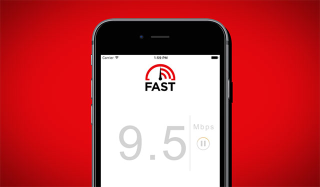 FAST speed test app