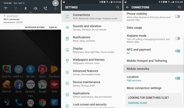 Mobile Network Settings