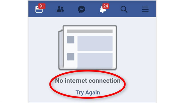 How to fix “Facebook app says no internet connection”?
