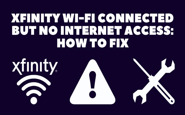 Xfinity no internet connection problem