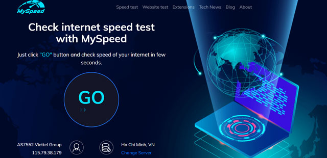 Internet connection test - MySpeed