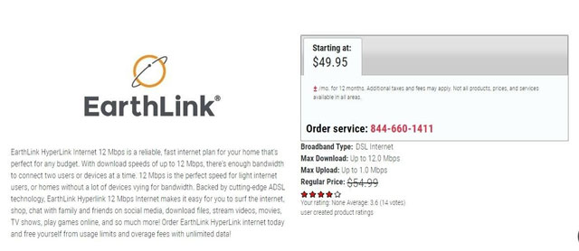 12 Mbps internet price