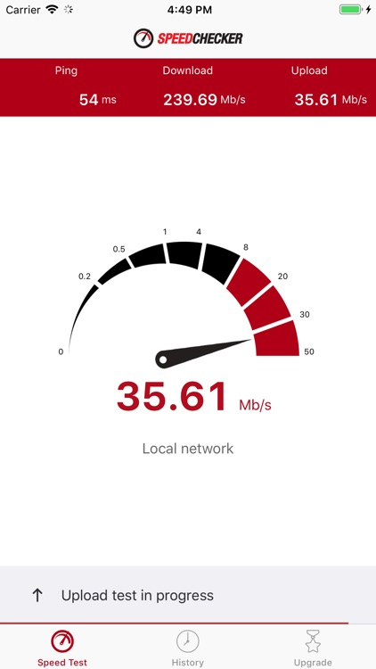 Internet speed test app 