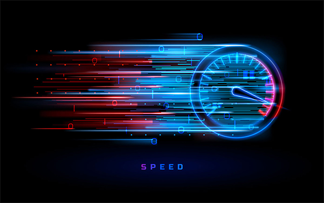 Fast internet speeds