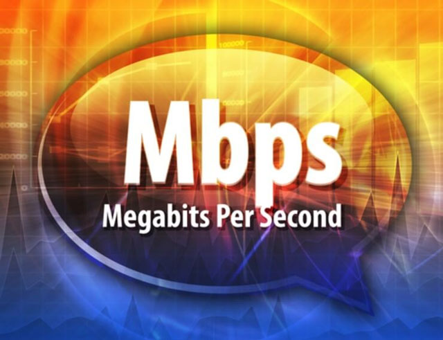  The meaning of Mbps.