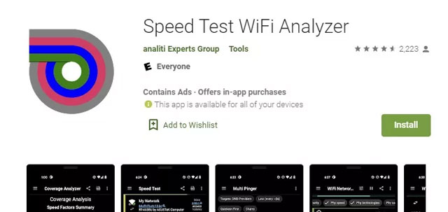 Speed Test WiFi Analyzer app