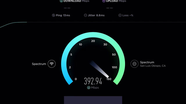 bandwidth speed test spectrum