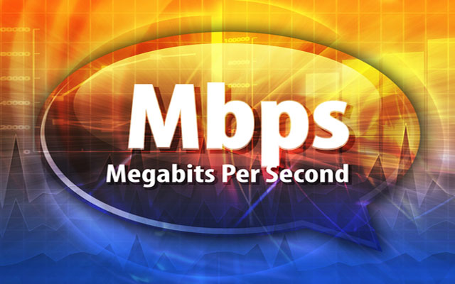 What is the meaning of Mbps internet?