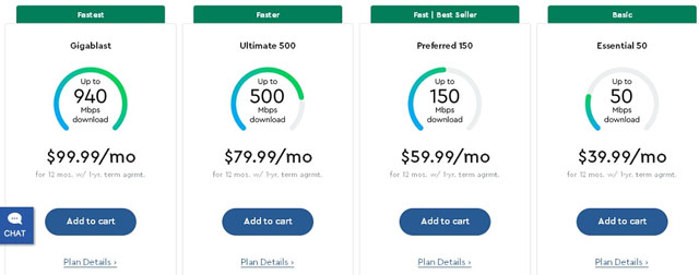 Cox offers many Internet plans