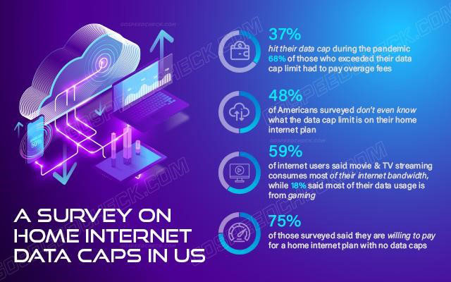 A survey result on home Internet data caps in the US