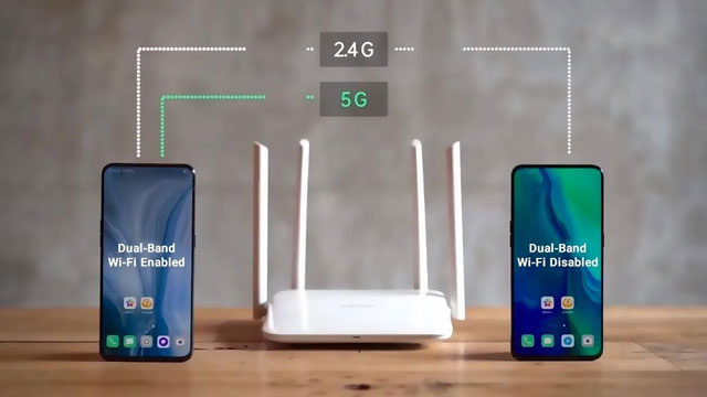 Turn on Dual-band WiFi