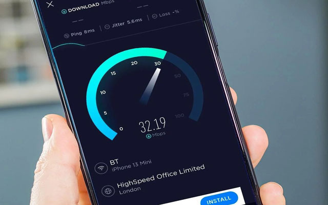 Test your internet speed