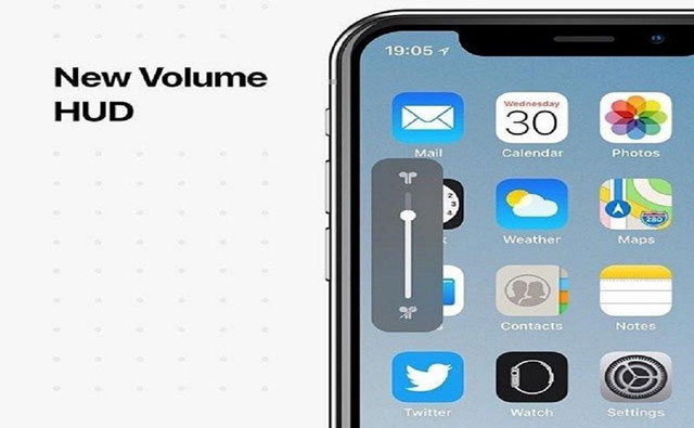 Change the interface of the compact volume bar